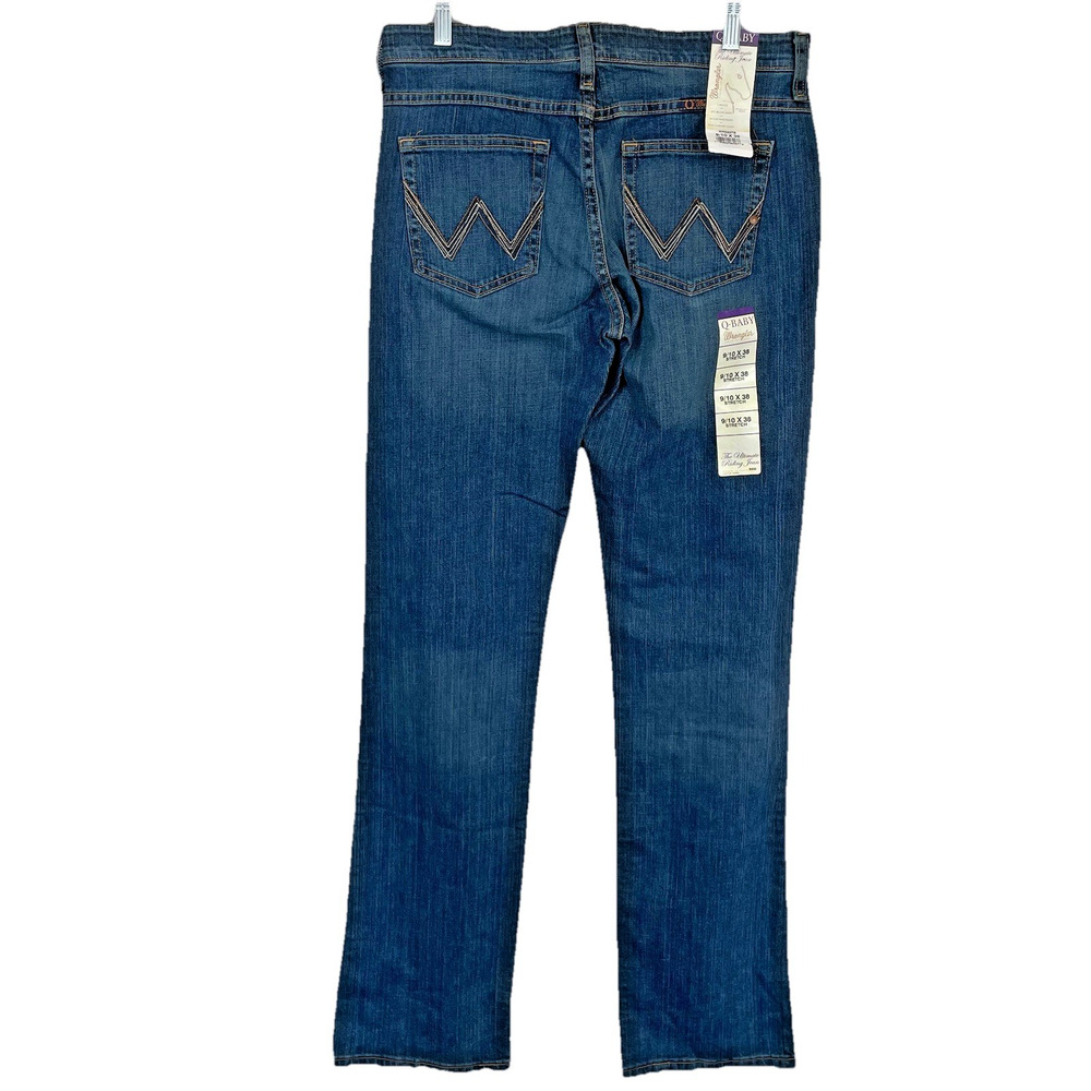 Wrangler Q-Baby Ultimate Riding Jeans Women's 9/10x38 Medium Wash Boot Cut New